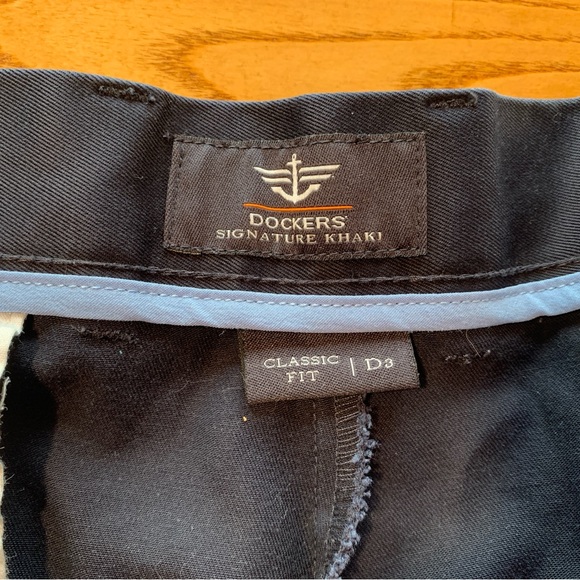 Men’s Dockers D3 36 x 29 Dark Navy Pleated pants - Picture 4 of 12